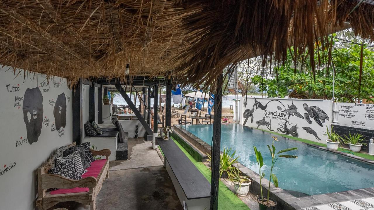 Sanctum Dive Villa With Private Pool Gili Trawangan Exteriör bild